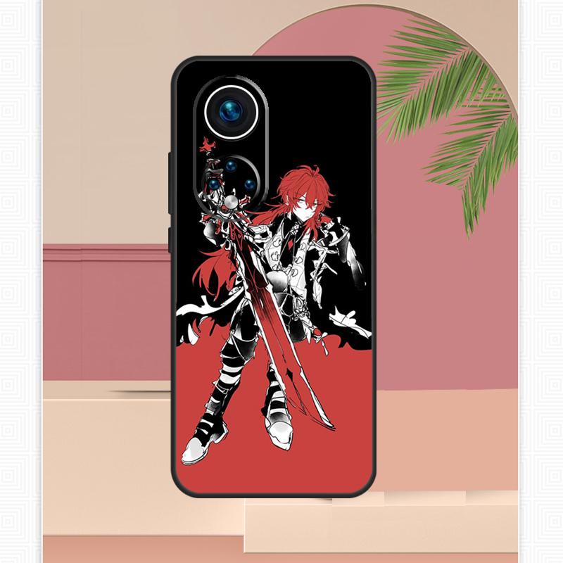 

Genshin Impact Diluc Case For Honor Magic 8 Pro 7 6 5 Lite Honor 200 400 X9c X9b X9a X8b X8a X8c 50 70 90 Cover Honor X8a