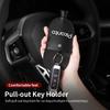 Car Keychain Case Zipper Carbon Fiber Key Protector Cover For KIA Picanto Stonic Venga Sorento Forte