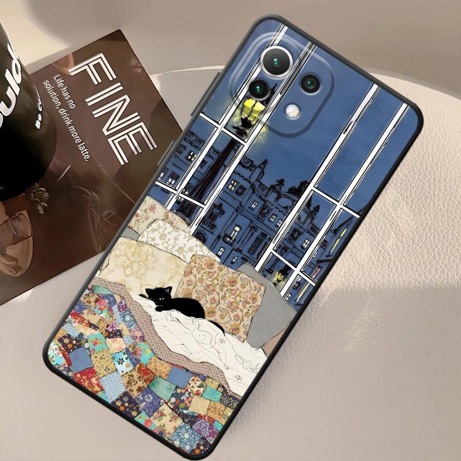 Cartoon Cat Funda Phone Cover Case for Xiaomi Mi 10T 13 Lite 12X 14 12 11 11T 12T Pro