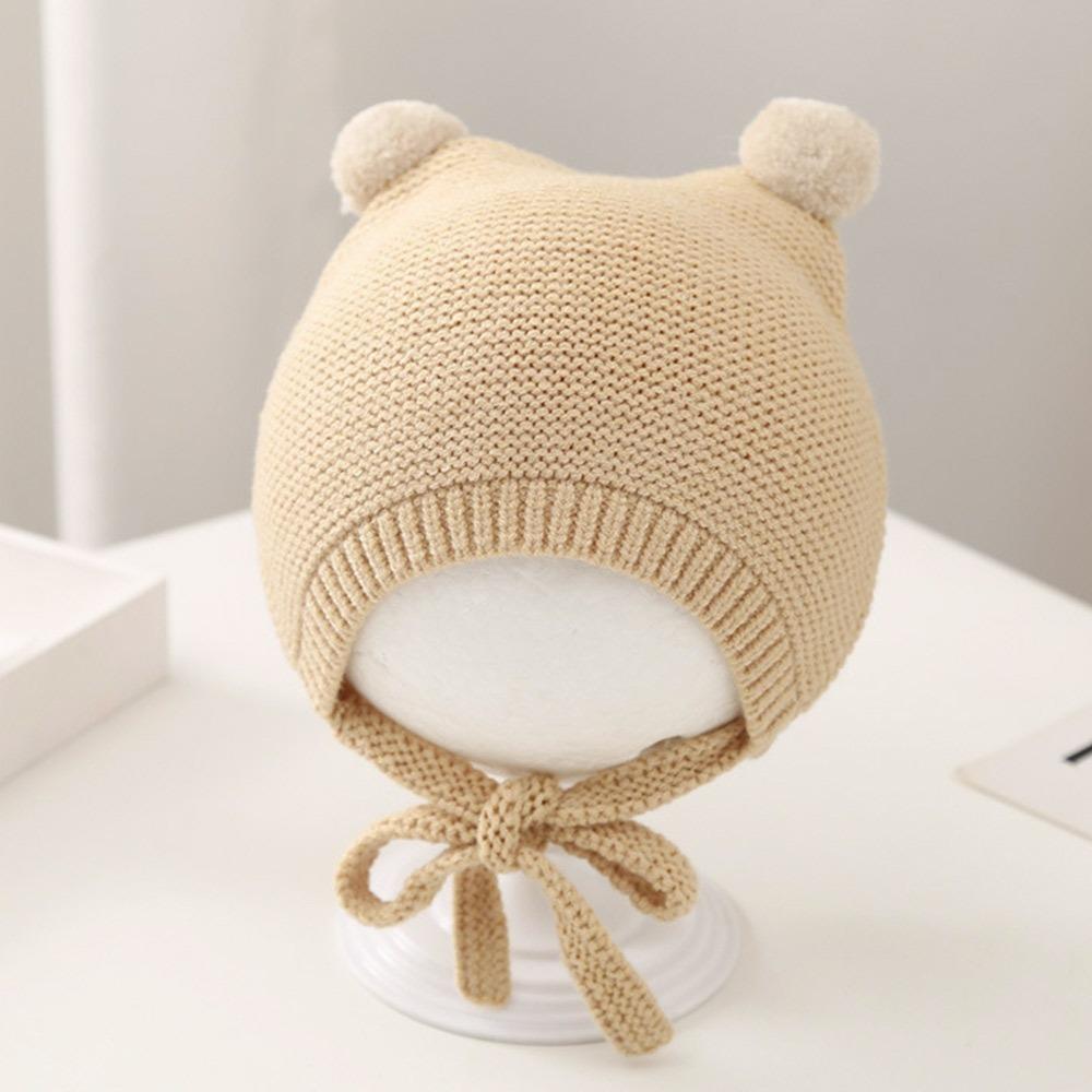 3-24 Měsíců Měkká Pletená Čepice Vlněná Bambule Dětské Čepice Módní Baret Čepice Chlapci Dívky
