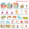 Pretend Play Toy Fashion Mini Pets Cat House Toys For Children Play House Interactive Cat Care Center Toy Accessories Kids New