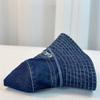 Dame Denim Bøttehatt Ensfarget Sommer Solbeskyttelse Hatt Bred Brett Fiskehatt for Utendørs Reise Strand
