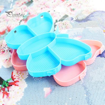 1 Set Diamond Painting Tray Multi-compartment Design Large Capacity Butterfly Shape Tray DIY Art Craft Supplies