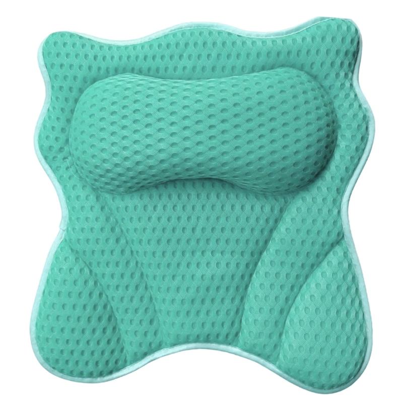 Premium Bath Pillow With net Fabric And Firm Suction Cups For Adults And Children