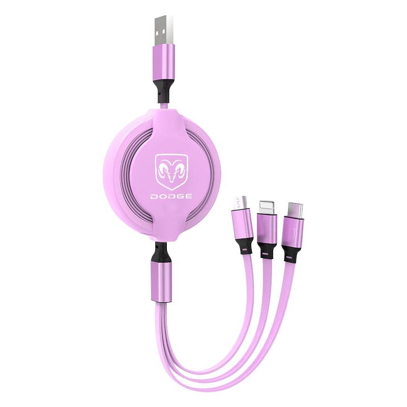 Car Accessories 3 in 1 Micro Cable Multi Charger for Dodge Journey Ram 1500 Dart Dakota Durango Challeager NITRO SRT Charger