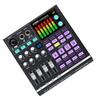 48V Podcast Sound Board   DJ Mixer External Music Sound Card Gaming   Mixer for Live Streaming Studio