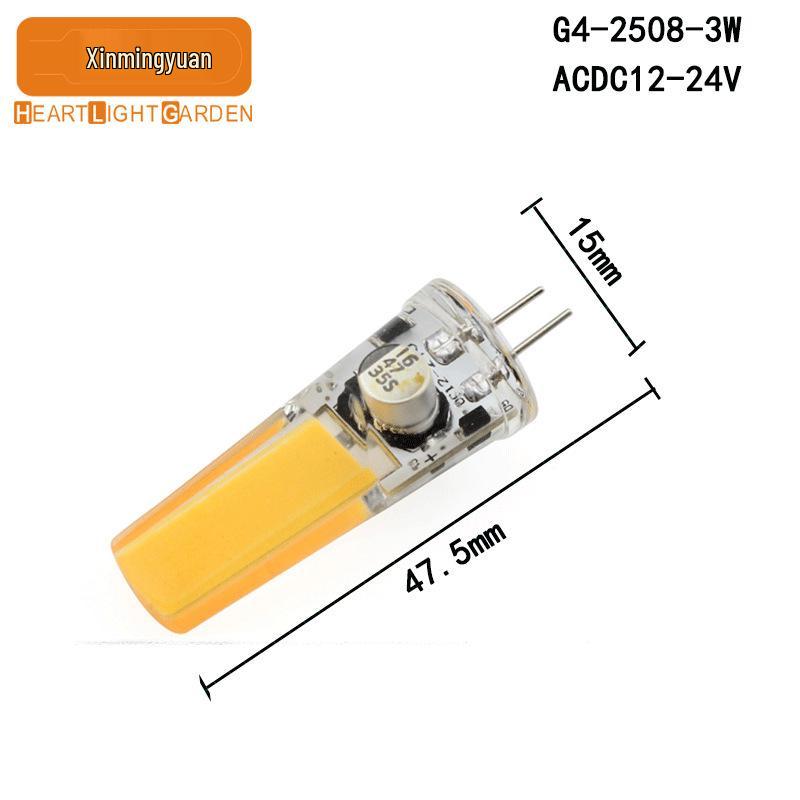 GY6.35 LED Sapphire 5W Chandelier Bulb, AC 12V/24V, Silicone G4 COB Lamp