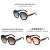 Modern Square Frame Sunglasses With Uv400 Protection And Blue Lenses For Casual Wear