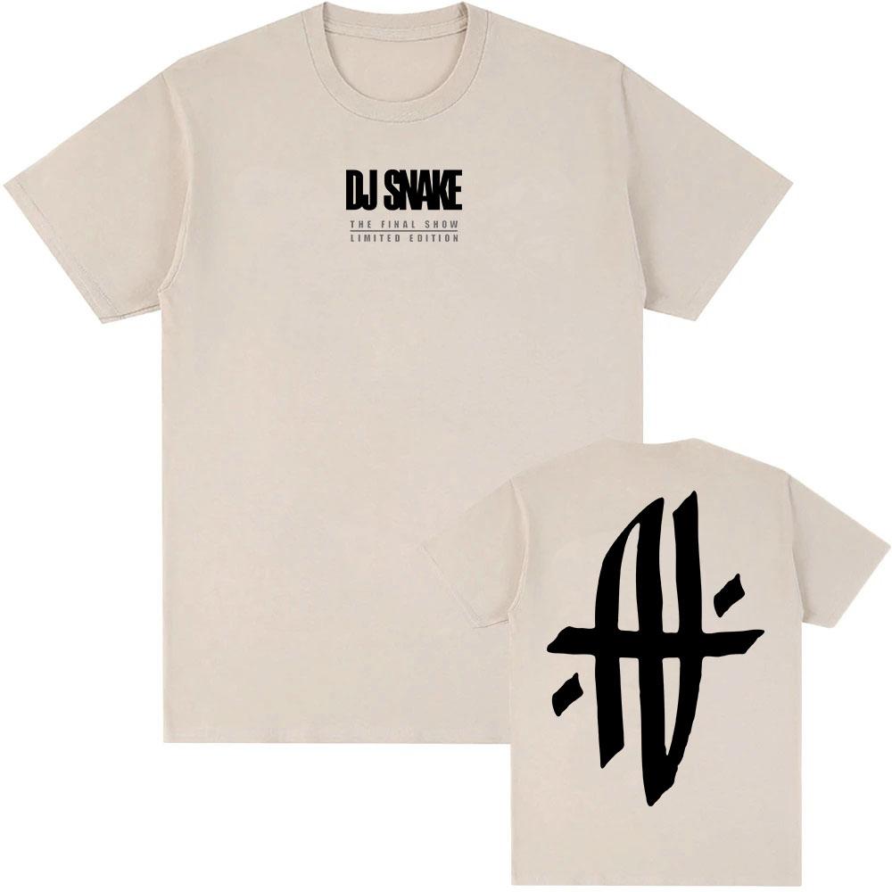 DJ Snake The Final Show 2025 NEW T-shirt Summer Cotton Loose T Shirt O-neck Fashion Summer Tshirts Grunge Unisex Tees