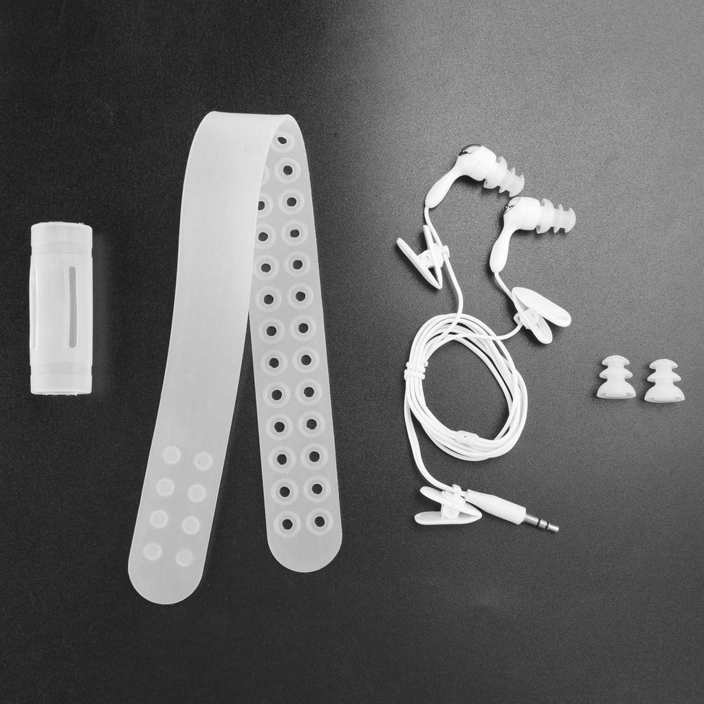 AA58 4GB USB MP3 přehrávač vodotěsný plavání potápění surfování černá sluchátka FM rádio