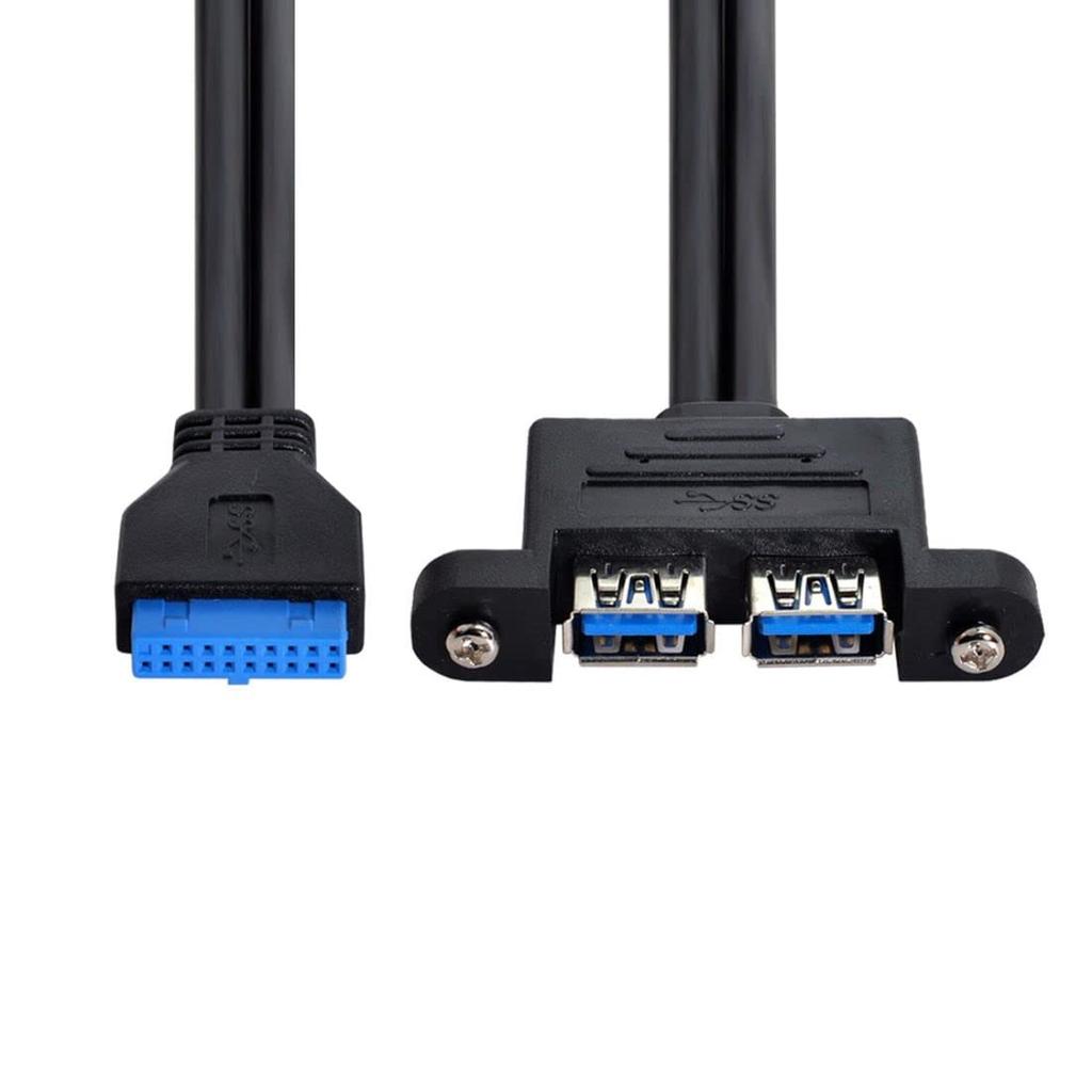 CHENYANG Dual Port USB Motherboard Panel Type 20p Cable 50cm 3.0 -