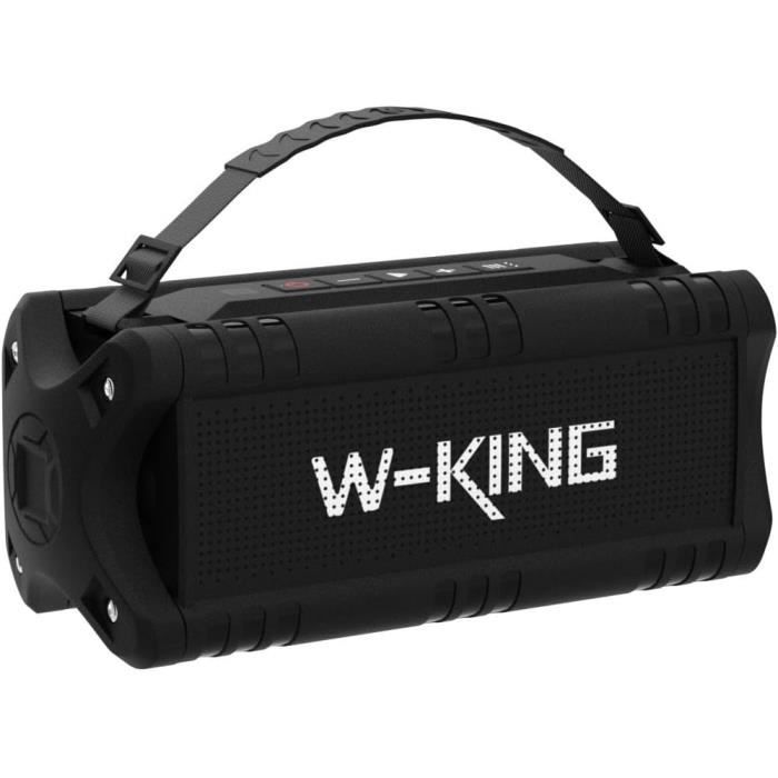 Enceinte bluetooth - w-king - 30w - étanche ipx6 - 24h autonomie - bluetooth 5.0