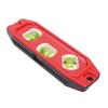 Triple Bubble Level Mini Portable with Magnetic Base 1mm Accuracy Large Bubbles Plastic 15cm
