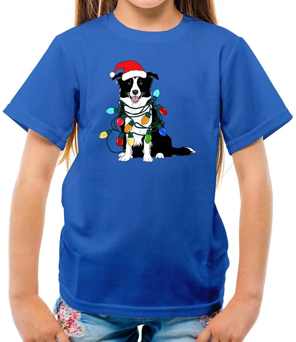 

Border Collie Christmas - Kids T-Shirt - Colly Cute Pet Dog Dogs Xmas Love 140