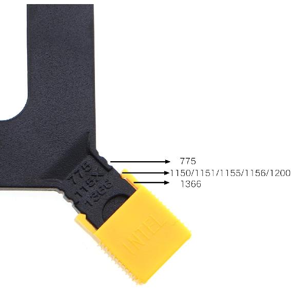 Adjustable Motherboard Backplate CPU Cooler Mounting Base Fan Plastic Fastener Suitable for 775/115X/1200/1366