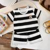 Summer Cotton Print Kids Boys Clothes Sleeveless Tops Shorts 2pcs/set Baby Girls Vest Clothing Set Children Cotton Sport Suit