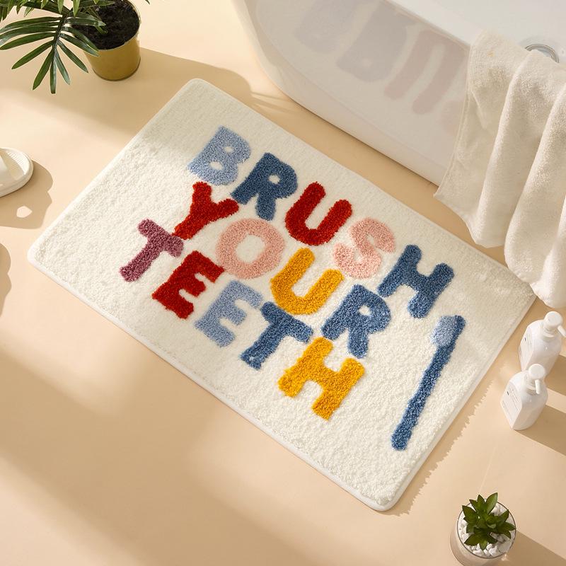 Thick Absorbent Anti-Slip Bathroom Door Mat