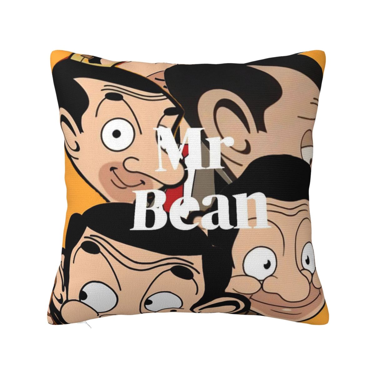 

Cartoon Mr. Bean Rowan Atkinson Comedian Pillow Cover Pillow Case Cushion Cover Pillowcases For Chair Sofa Home Decoration 12x12Inch