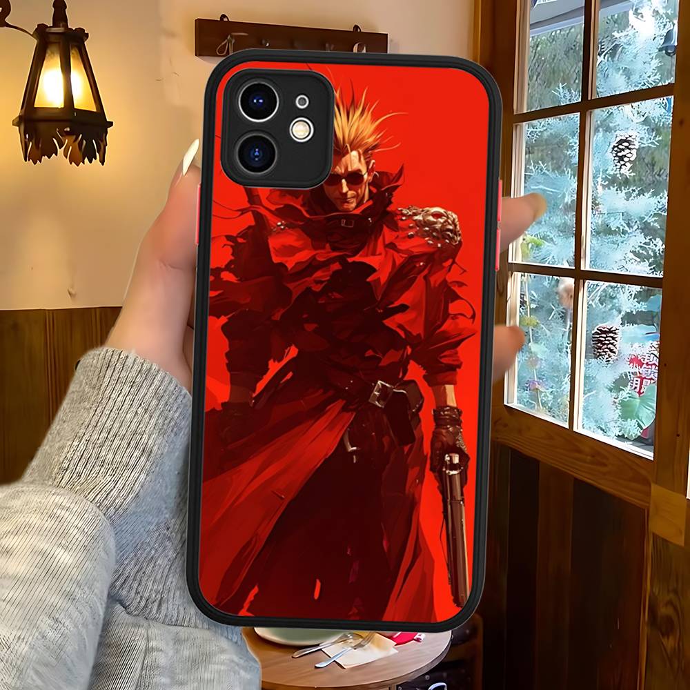 Classic Anime T-TrigunS Matte Translucent Phone Case For Iphone 16 ProMax 15 14 13 12 11 X XS PRO Plus
