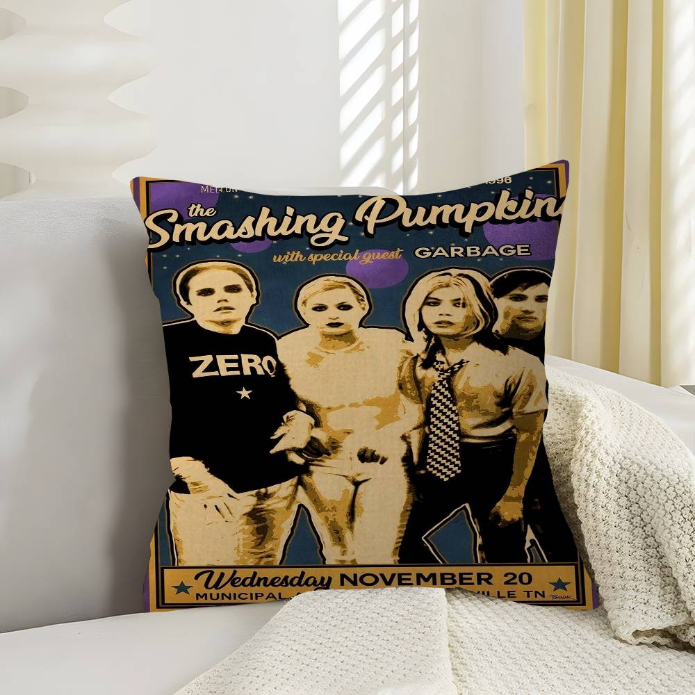 Classic Alternative Rock Band TThe SSmashing PPumpkins Cushion Sofa Cushions Decorative Throw Pillows Home Pillowcover