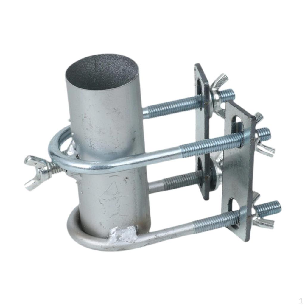 Balcony Parasol Holder Clamp for Patio Umbrella Stand with 3.5cm Hole Diameter Clip