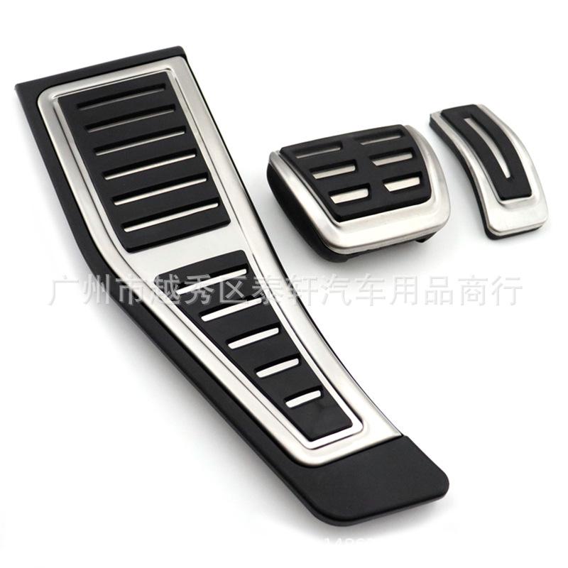 

Накладки на педали газа и тормоза RHD для Q7 Cayenne Touareg - Без сверления, Нескользящая внутренняя отделка серебряный