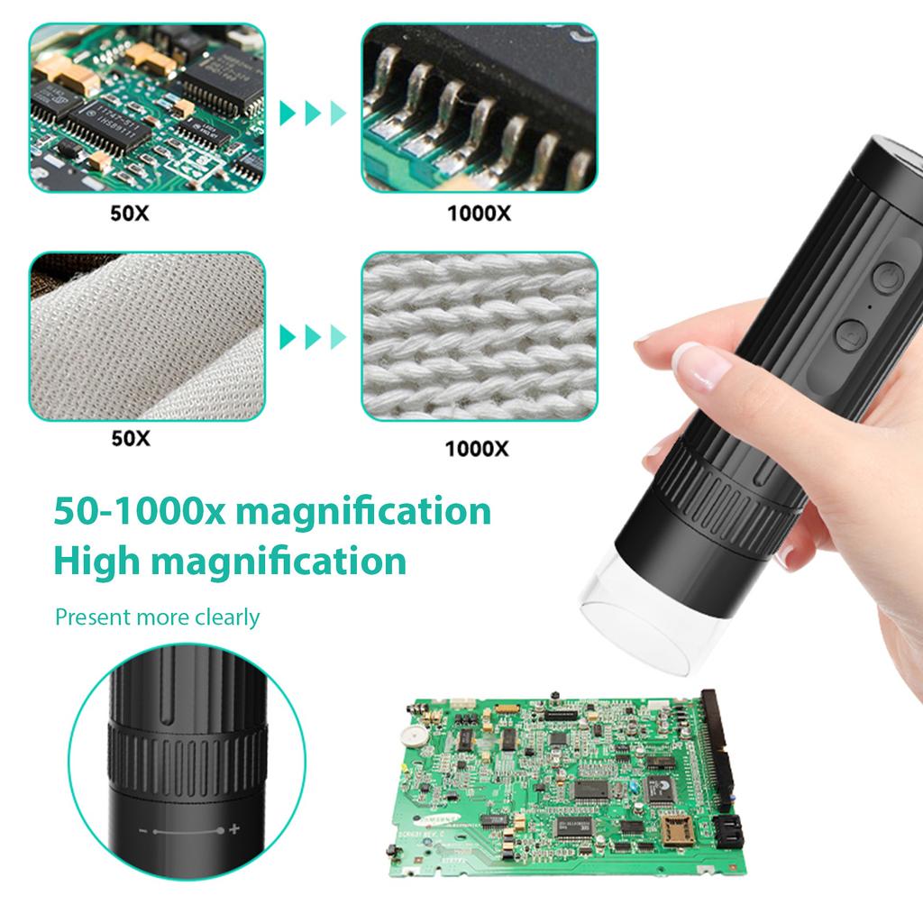Desktop USB Microscope Handheld Digital Microscope for Adults Kids Coin Microscope 50X 1000X Magnification Photo 1080P