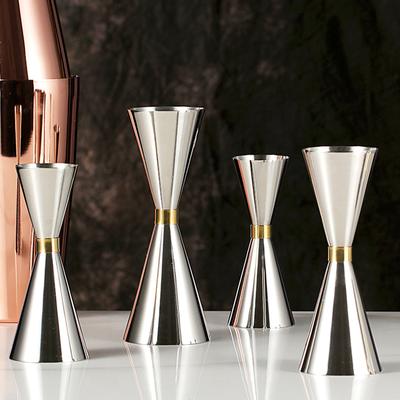 1pc With Scale Bar Tools Cocktail Measuring Cup Double Head Stainless Steel Bartending