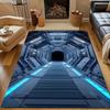 3D Raumschiff Luke Bedruckter Teppich für Schlafzimmer Wohnzimmer Nachttisch Sofa Fußmatte Moderne Heimdekoration Teppich Große Größe