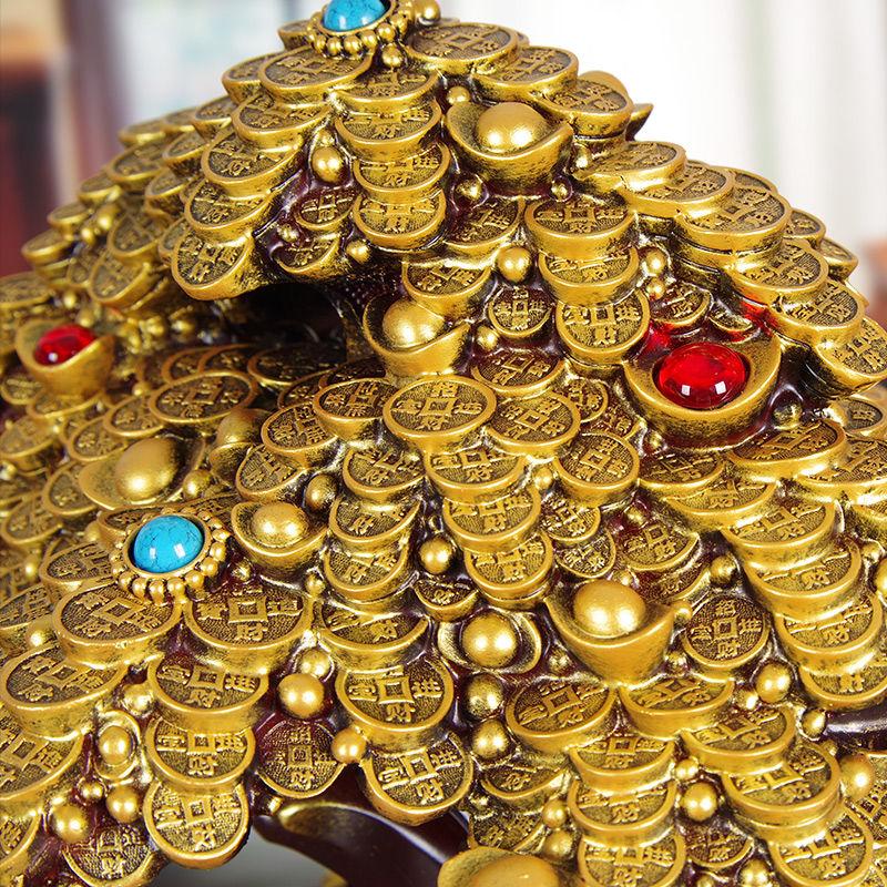 Feng Shui Glücksbaum Schmuckstück Geschäftseröffnung Geschenke Geldbaum Wohnzimmer Geschäftsdekorationen Skulpturen Figur Statue