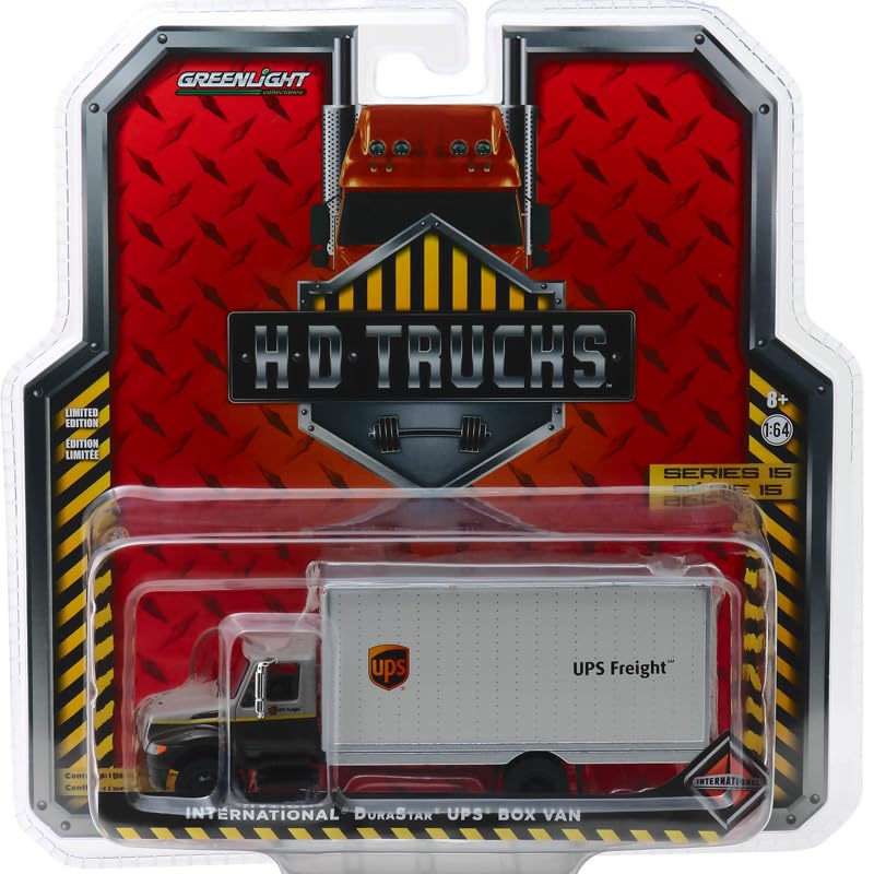 GREENLIGHT Scale HD Truck 2013 International Durastar Box Van UPS 164 -