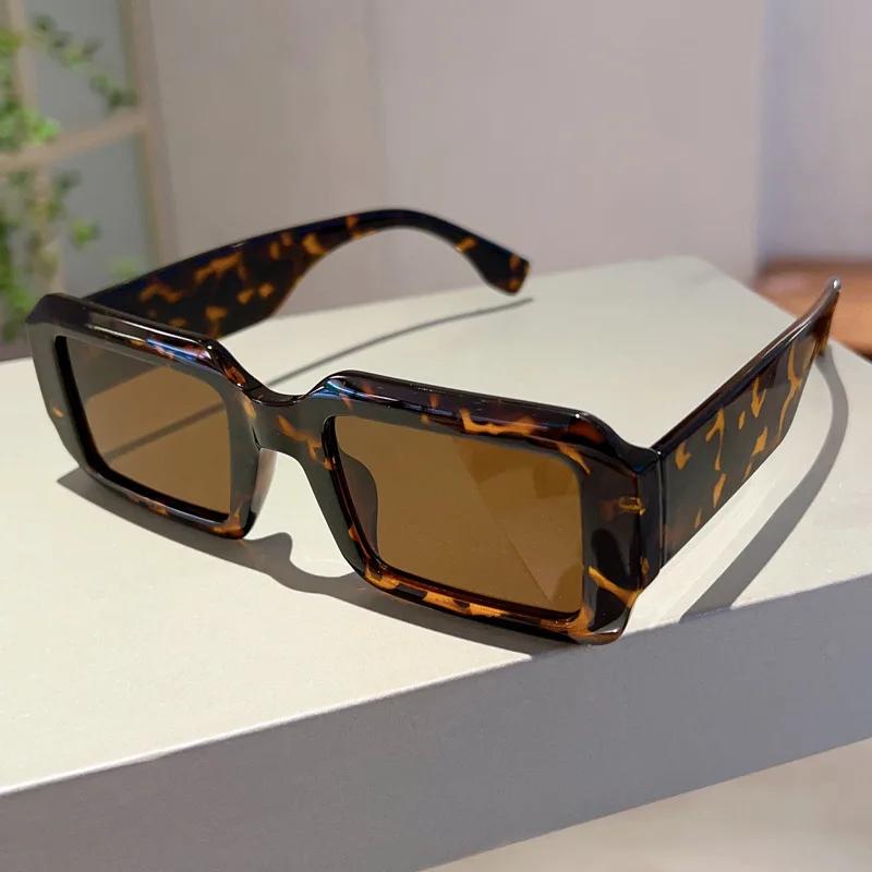 Luxury Brand Designer Square Sunglasses Women For Men Vintage Fashion Travel Sun Glasses Popular Punk Double Color Shades UV400