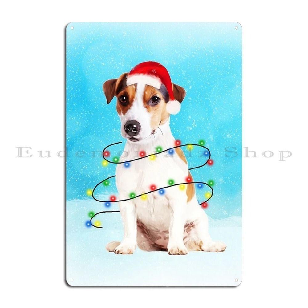 Vintage Christmas Metal Tin Sign Home Festive Wall Decor