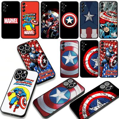 Phone Cover for Xiaomi Redmi Note 14 12 13 ProPlus A3 Pro Plus 12C 13C 14C 5G Case Marvel Captain America Shield Casing
