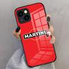 Racing M-Martini-ES Handyhülle Für IPhone 17 Pro Max 16 15 14 Pro Max 13 11 X Xs Xr 8 7Plus Glasabdeckung