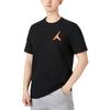 Jordan Printed Logo Solid Color Crew Neck T-Shirt Men Tops Black DH8967-010