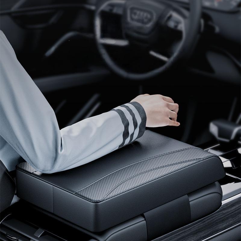 Car Armrest Pad Universal Leather Auto Seat Middle Center Console Cushion Arm Rest Support Cushion Increase Car Amrest Mat Cpver