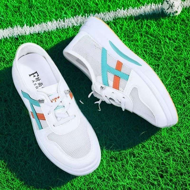 Sneaker Explosion 2025 New Summer Breathable Little White Shoes Ins Student Flat Sandals Sweet Foreign Style