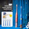 Children's Sonic Electric Toothbrush Gift Boxcase DuPont Brushes Head Induction Charging Seat Waterresistant UV Pattern