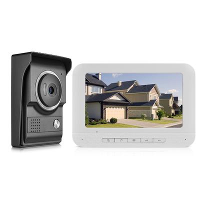 7-palcový videovrátnikový telefón súprava interkomu TFT-LCD farebný displej 1 vnútorný monitor 1 vonkajšia kamera