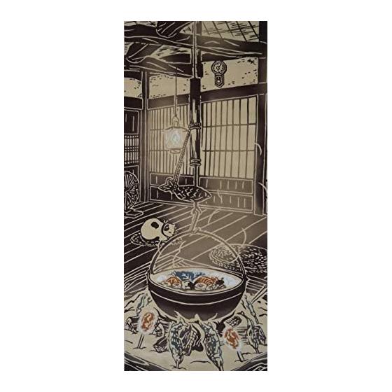 Rien-zome Tenugui Towel, Irori, 270, Chusen, 100% Cotton, Japan