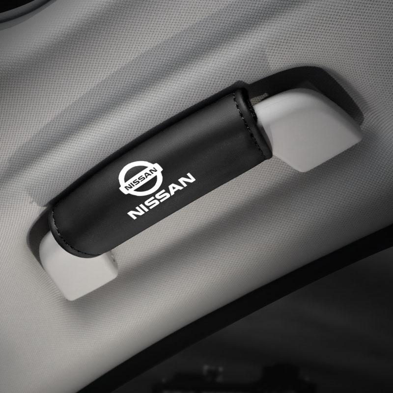 

1Pcs PU Leather Roof Handle Anti-scratch Protector Case For Nissan Qashqai Patrol X-trail Juke Murano Teana Tiida Navara Skyline чорний