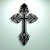 Vintage Hollow Cross Metal Sign Wrought Iron Wall Decor Home Gift Holiday Religious