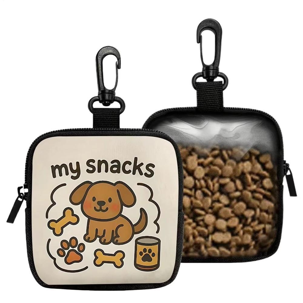 Transparent Window Dog Training Bag Portable Pet Snack Bag Dog Treat Pouch Puppy Training