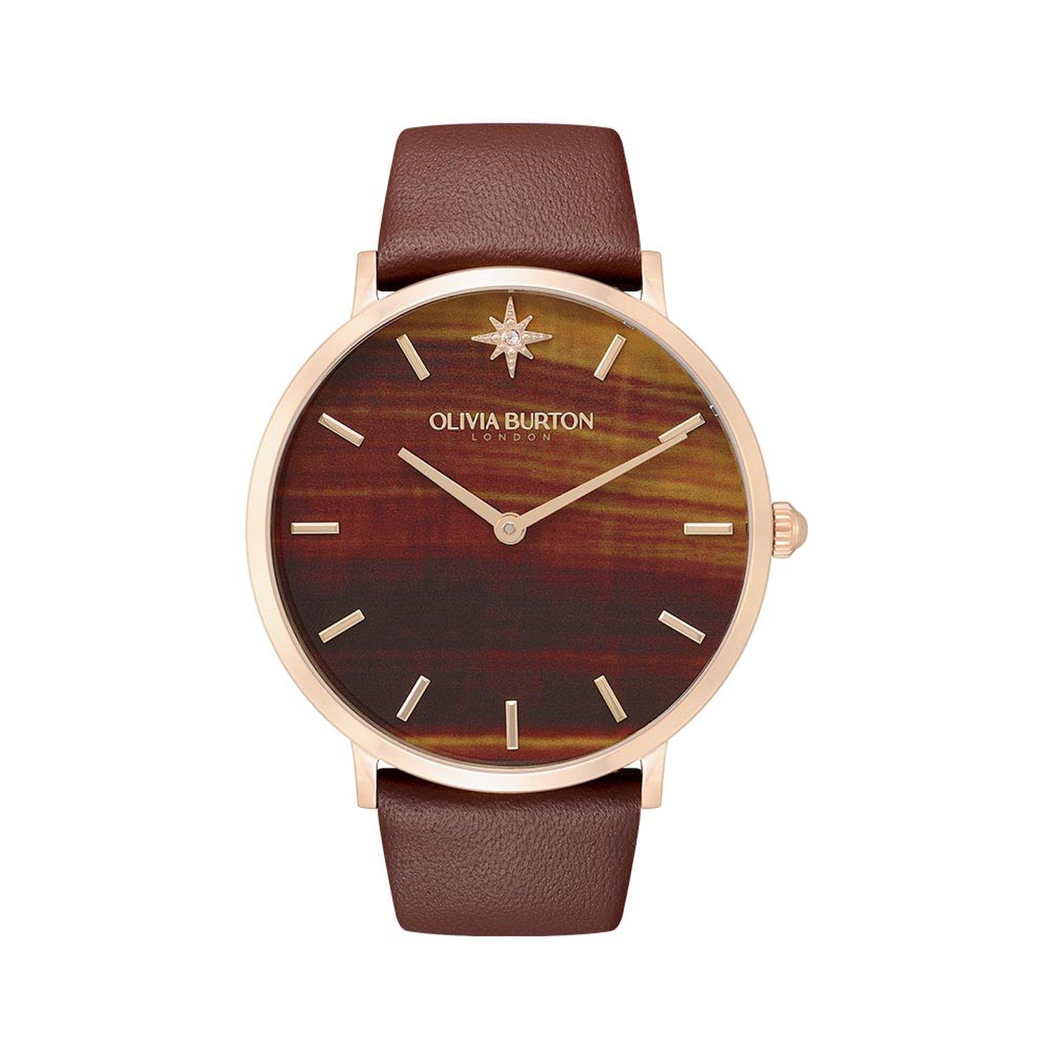 [Olivia Burton] Ultra Slim Brown (24000066) Women s Watch