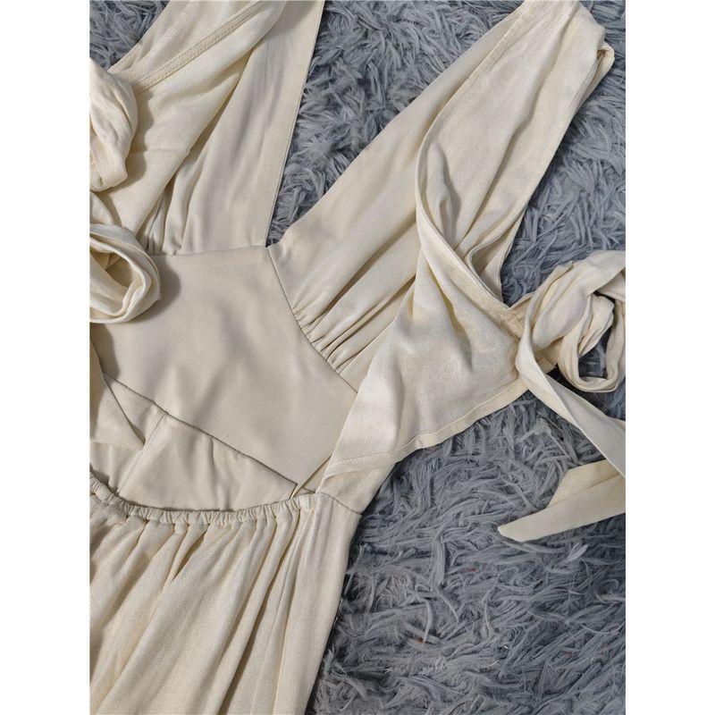 Foreign Trade Order CA Home 2025 Autumn New Lyocell Cotton Linen Retro Light Luxury Wide-Leg Pants Street Jumpsuit