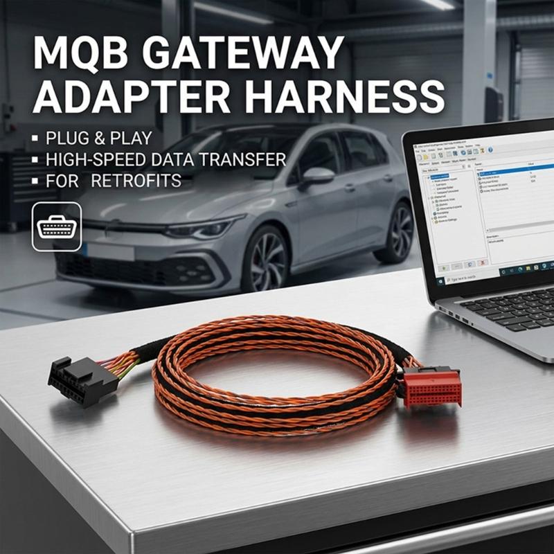 Plug Play MQB Gateways Extension Cable For Golf 7 MK7 MK2 MQB Platform Vehicles Adapter Wire Harness No Tools Needed