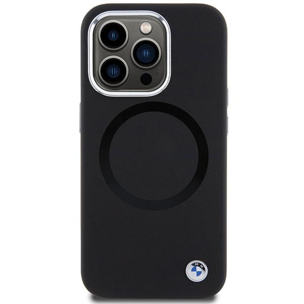 BMW BMHMP15XSILBK2 iPhone 15 Pro Max 6.7" black/black Signature Liquid Silicone MagSafe