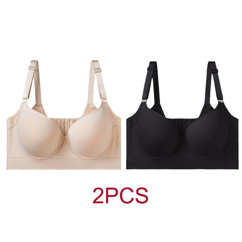 

2 шт./лот, большой размер, бюстгальтер, гладкое, бесследное нижнее белье для женщин, бюстгальтеры, собранные вместе, восемь рядов пряжек, регулируемый бюстгальтер 50/115F