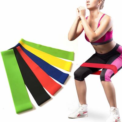 5 pezzi Cintura di tensione per yoga Cintura elastica per fitness Cintura di resistenza Squat Butt AIDS Anello di tensione Cintura per esercizi di stretching
